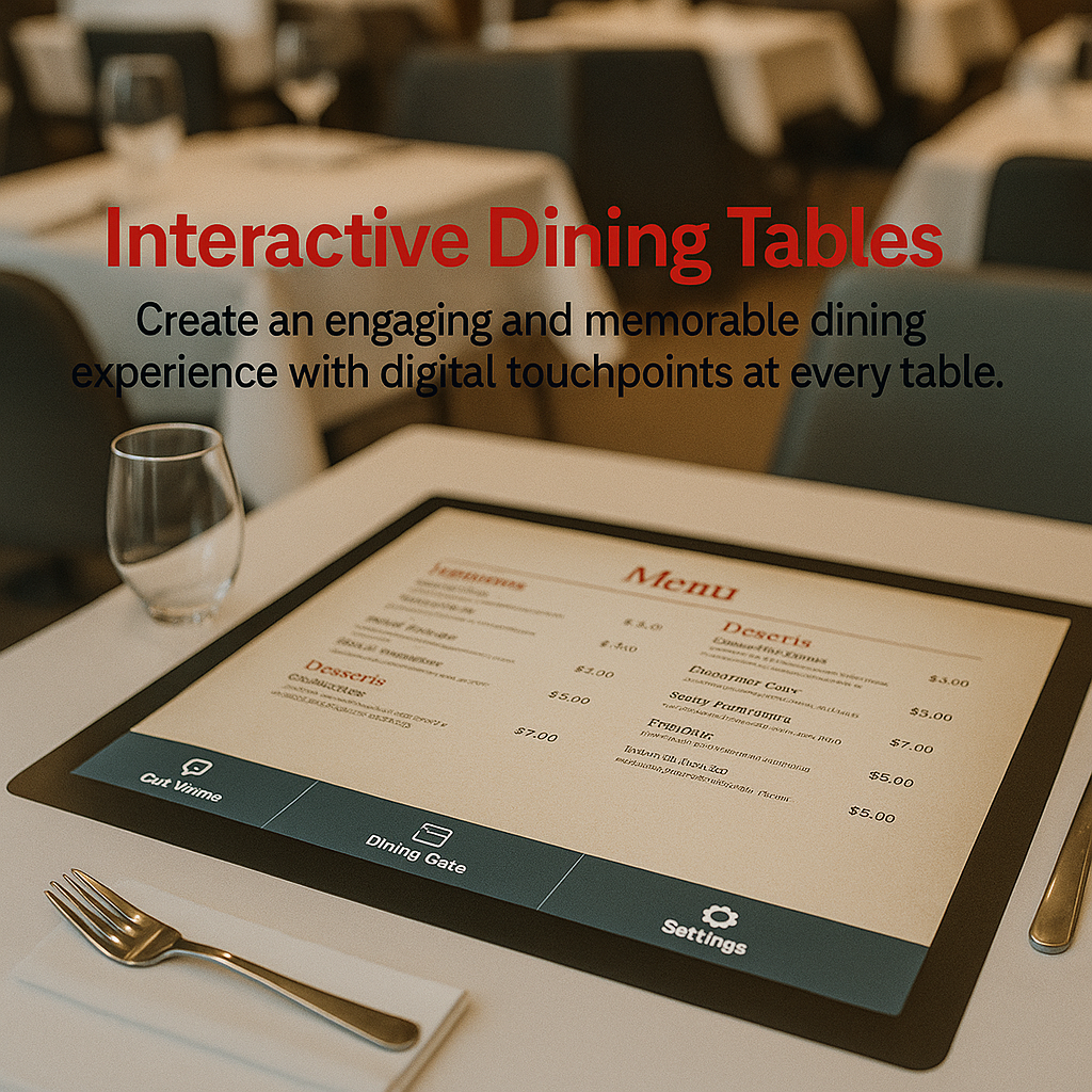 Interactive Dining Table Surface